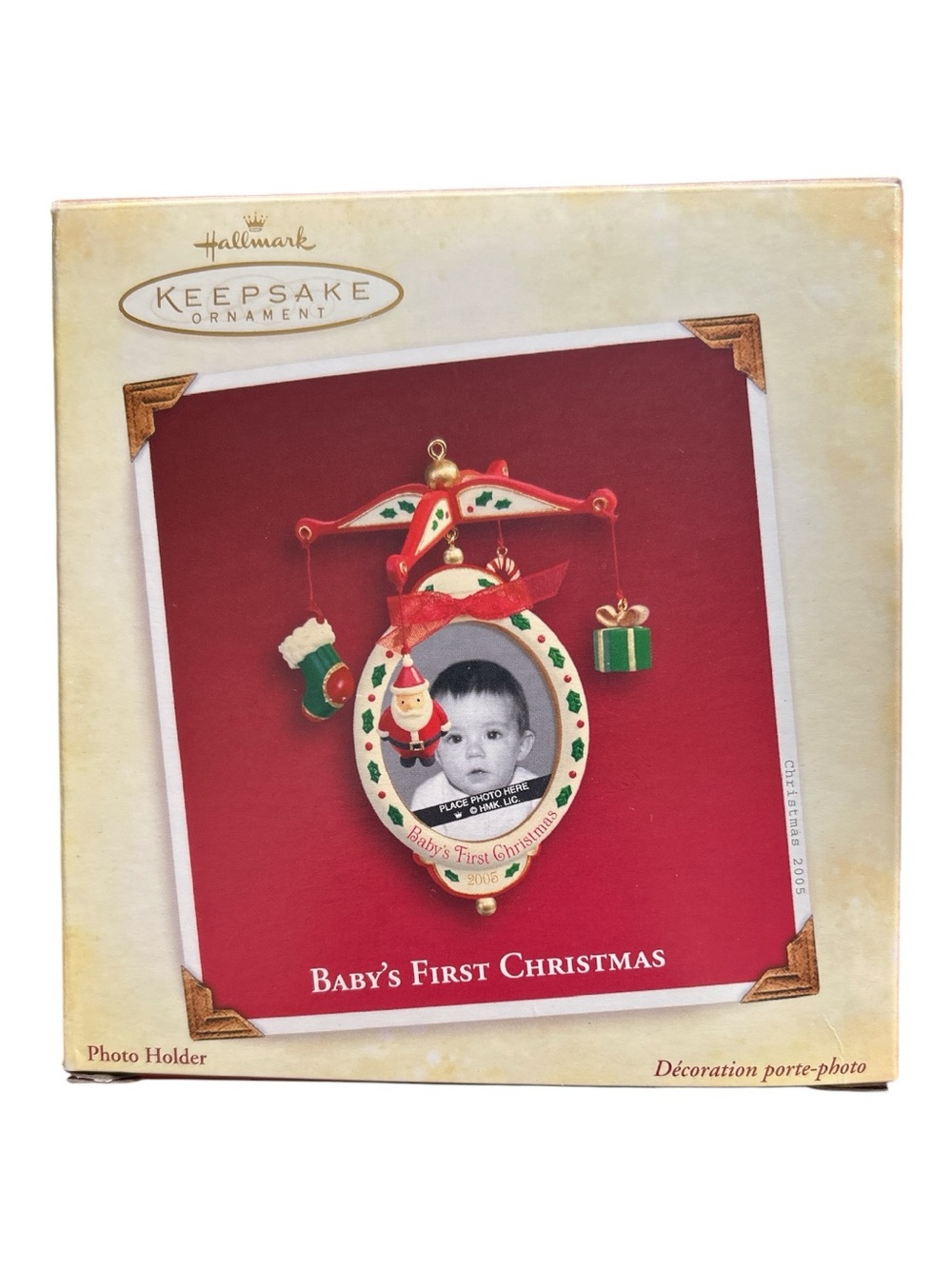 Hallmark Photo Picture Holder Ornament Baby's First Christmas 2005 Mobile